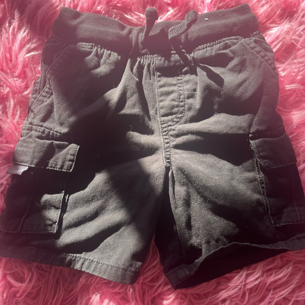 Garanimals Black Cargo Shorts Elastic Waist